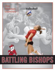 2011 Volleyball - Ohio Wesleyan University