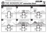 THE WONDERCAP Instruction Sheet - Waterproofing Warehouse