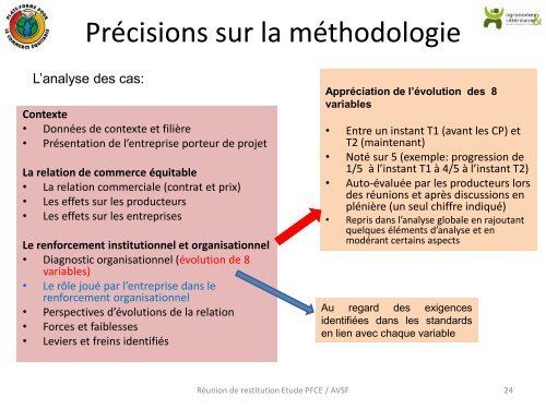 présentation par AVSF - la Plate-Forme pour le Commerce Équitable