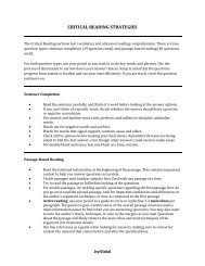 CRITICAL READING STRATEGIES - Ivy Global