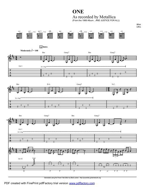 âOneâ (PDF) - Guitar Alliance