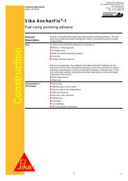 Sika AnchorFix 1 - Waterproofing Warehouse