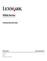 UÅ¾ivatelskÃ¡ pÅÃ­ruÄka - Lexmark