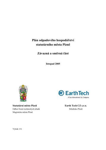 závazná a směrná část - Odpady - Město Plzeň