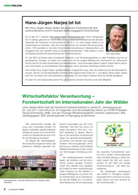 Dialog über den Bundeswald - BDF