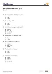 Factors and Multiples Quiz - Guide for the 11 Plus