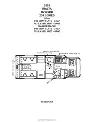 2003 RIALTA RV222HD 200 SERIES - Winnebago Industries