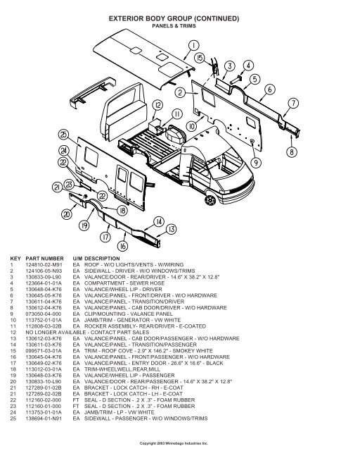 2003 RIALTA RV222HD 200 SERIES - Winnebago Industries