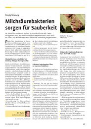 Milchsäurebakterien sorgen für Sauberkeit - Dr. Eckel