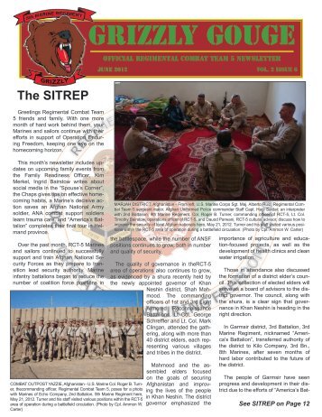 June Newsletter - 1st Marine Division - Marine Corps