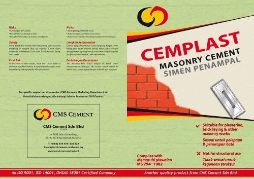 cms cement - Cahaya Mata Sarawak Bhd