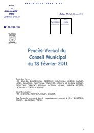 Conseil du 18 fÃ©vrier 2011 (pdf - 445,53 ko) - Ballan-MirÃ©