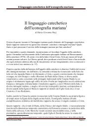 Il linguaggio catechetico dell'iconografia mariana - ICONE CRISTIANE