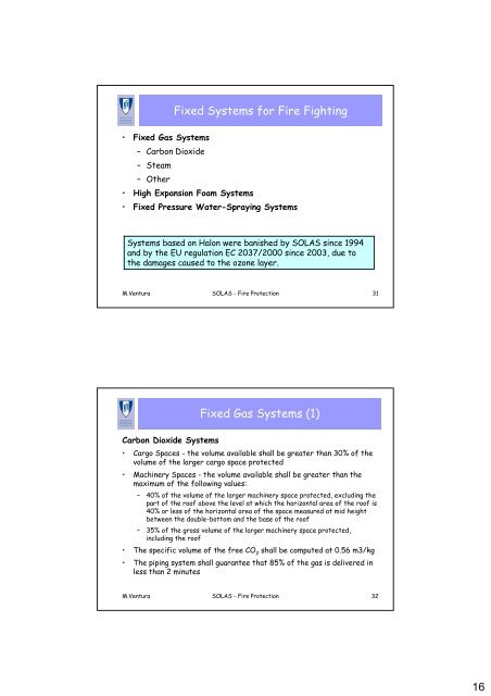 1 Safety of Life at Sea, 1974 (SOLAS) Chapter II-2. Construction ...