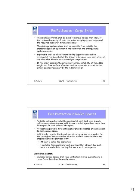 1 Safety of Life at Sea, 1974 (SOLAS) Chapter II-2. Construction ...