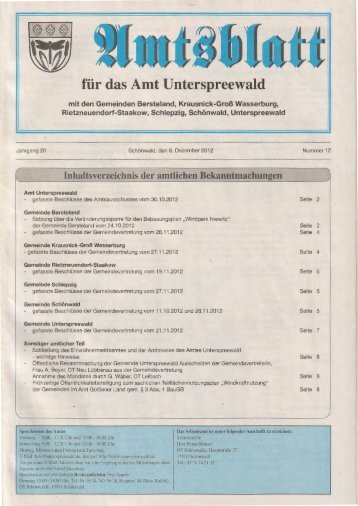 ansehen (PDF) - alt.unterspreewald.de - Amt Unterspreewald