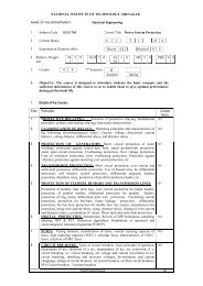 Syllabus (7th Semester) - NIT Srinagar