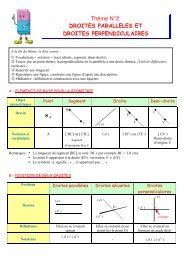 DROITES PARALLELES ET DROITES PERPENDICULAIRES