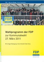 FDP-Programm zur Kommunalwahl 2011 - FDP Kreisverband ...