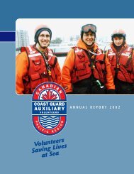 Annual report online v2.qxd - Canadian Coast Guard Auxiliary ...