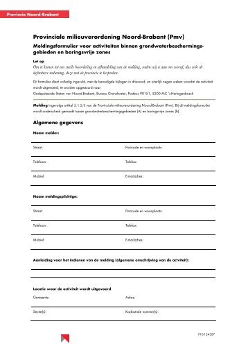 Provinciale milieuverordening Noord-Brabant (Pmv) - Provincie ...