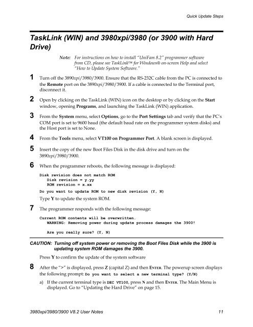 3980xpi/3980/3900 V8.2 User Notes - Data I/O Corporation