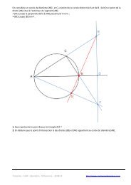 On considÃ¨re un cercle de diamÃ¨tre [AB] , et C un point de ce cercle ...