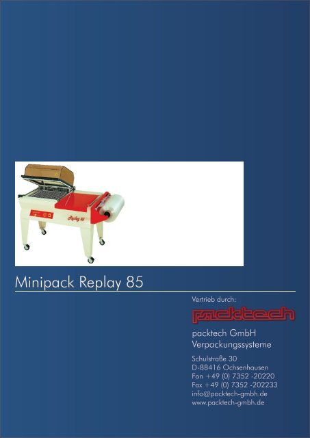 Minipack Replay 85 - Packtech-GmbH