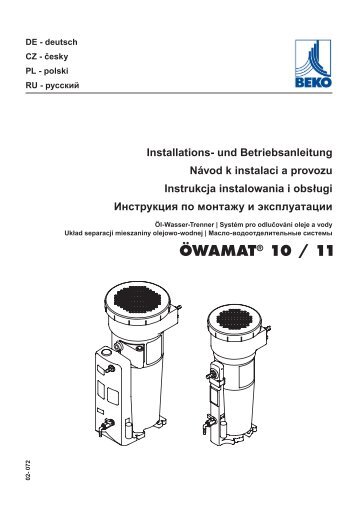 Ã¶wamatÂ® 10 / 11 - BEKO TECHNOLOGIES GmbH