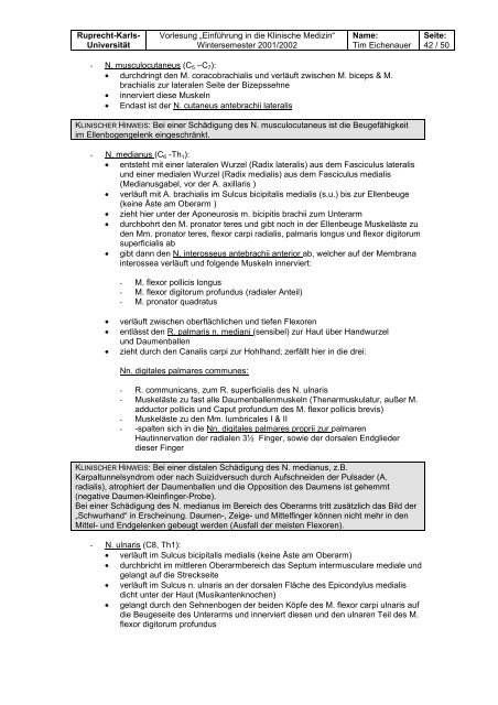 Medizinische Fakultät - Mitschrift und Skript - DocCheck Campus