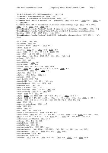 ARA 1960s Roses.pdf - National Rose Society of Australia