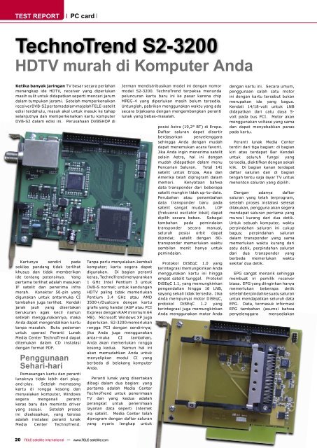 Apa itu LNB - TELE-satellite International Magazine