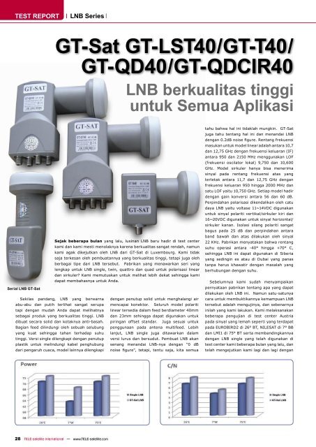 Apa itu LNB - TELE-satellite International Magazine