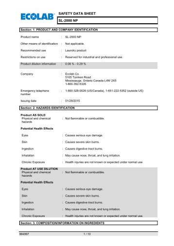 View MSDS - Wesclean