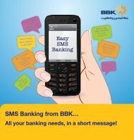 SMS Banking Guide - BBK