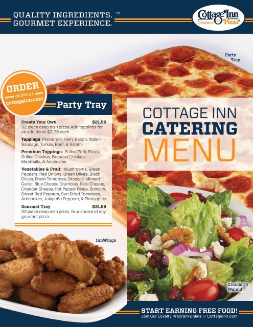 Check Out Our Menu Cottage Inn Pizza