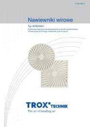 Nawiewniki wirowe AIRNAMIC - TROX