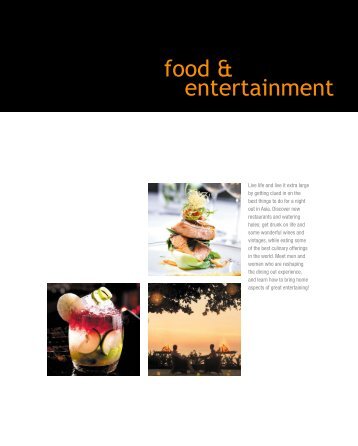 food & entertainment - Hospitality Asia Magazine