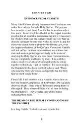 1 CHAPTER TWO EVIDENCE FROM AHADITH ... - IslamEasy.org