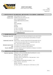 MSDS Data - EverBuild