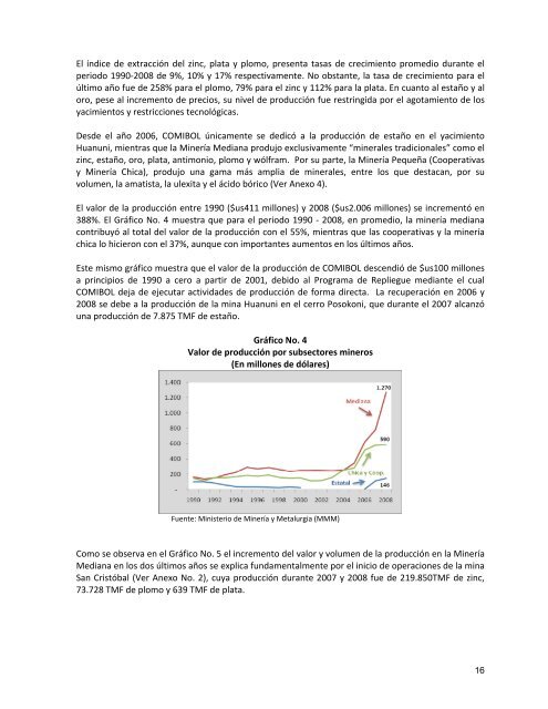 El Sector Minero - Unidad de AnÃ¡lisis de PolÃ­ticas Sociales y ...