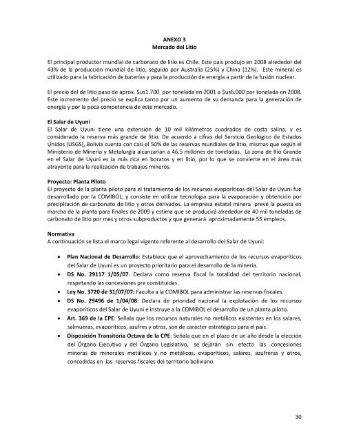 El Sector Minero - Unidad de AnÃ¡lisis de PolÃ­ticas Sociales y ...