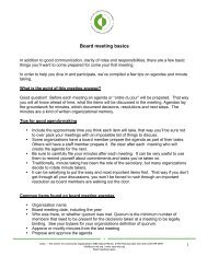 Board meeting basics â PDF - COCo