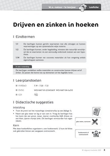 Drijven en zinken in hoeken - Averbode
