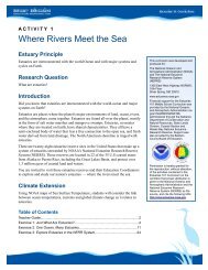 Where Rivers Meet the Sea Teacher Guide - Estuaries NOAA
