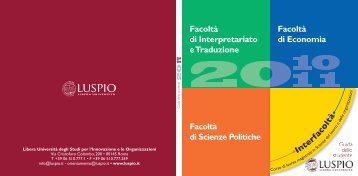 Libera Università degli Studi - LUSPIO