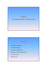 Chapter 4 Well logging methods and interpretation