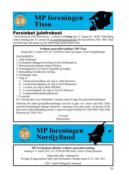 fra Militærpolitiforeningen i Danmark Nr. 1 Januar-Februar 2011