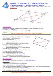 ThÃ¨me NÂ° 13: SYMETRIE ( 3 ) - PARALLELOGRAMME (2 ...