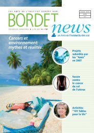 Cancers et environnement: mythes et rÃ©alitÃ©s - Institut Jules Bordet ...